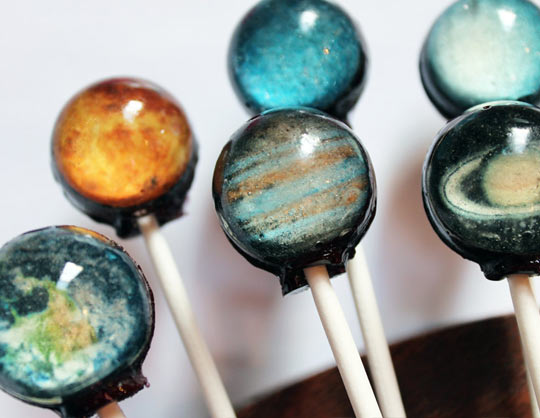 Planetary lollipops.