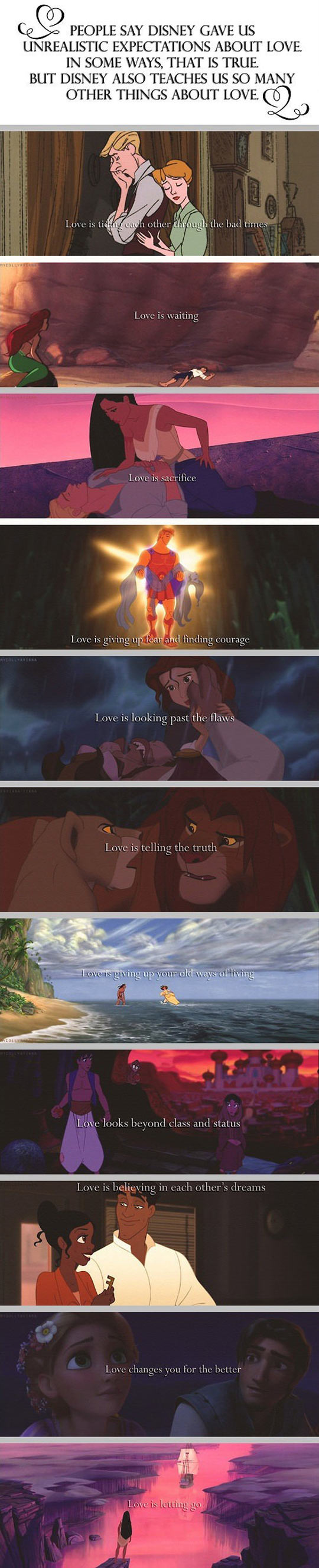 Love according to Disney