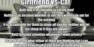 Girlfriend vs. Cat