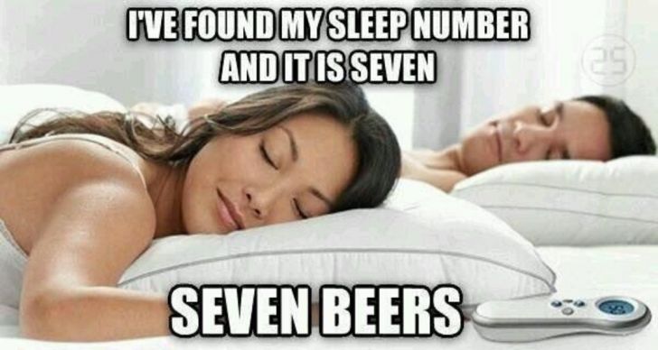 I found my sleep number...