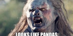 My reaction after hearing Pandas are no longer endangered.