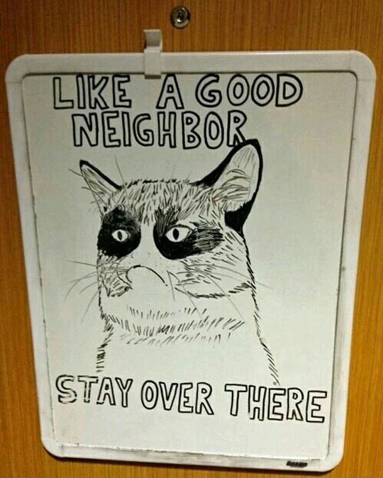 Like a good neighbor...