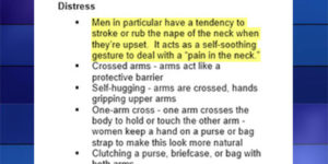 Body language cheat sheet.