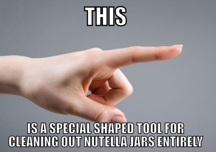 Specially designed for Nutella.