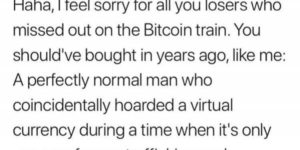 Your average bitcoin millionaire.