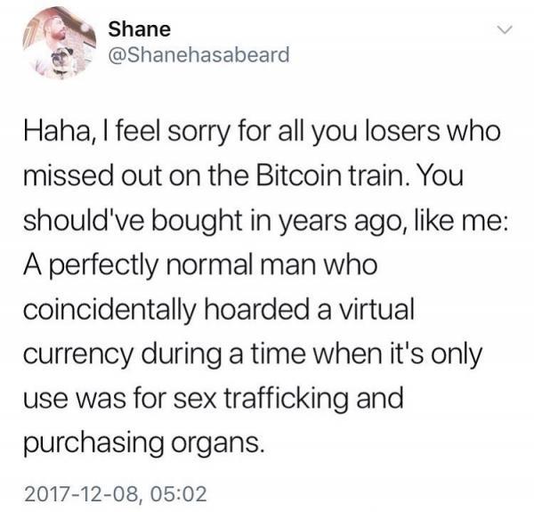 Your average bitcoin millionaire.