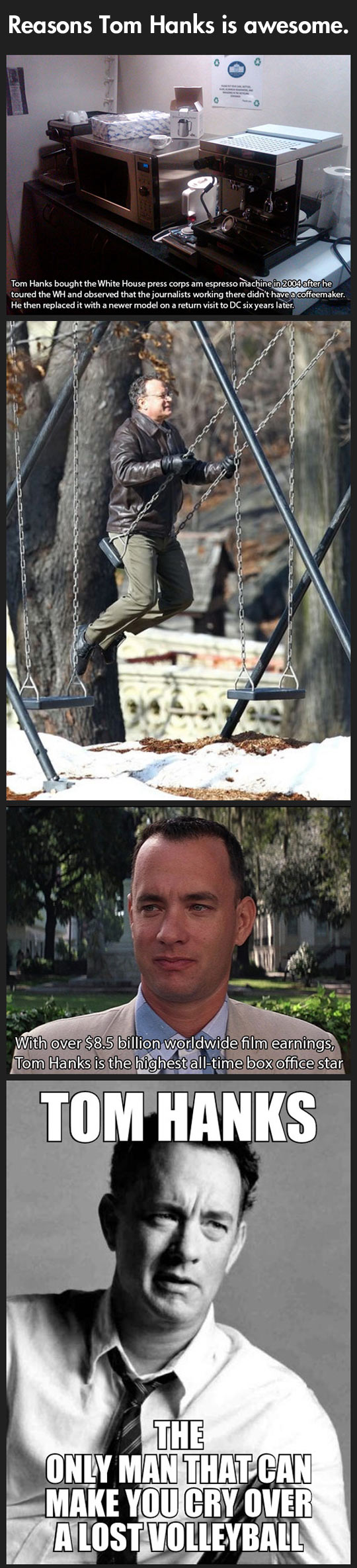 Why Tom Hanks is awesome.