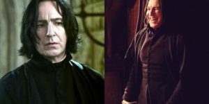 Snape before and after being called a good boy.