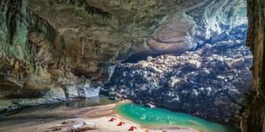 Camping inside the world’s third largest cave in Phong Nha-Káº» BÃ ng National Park, Vietnam.
