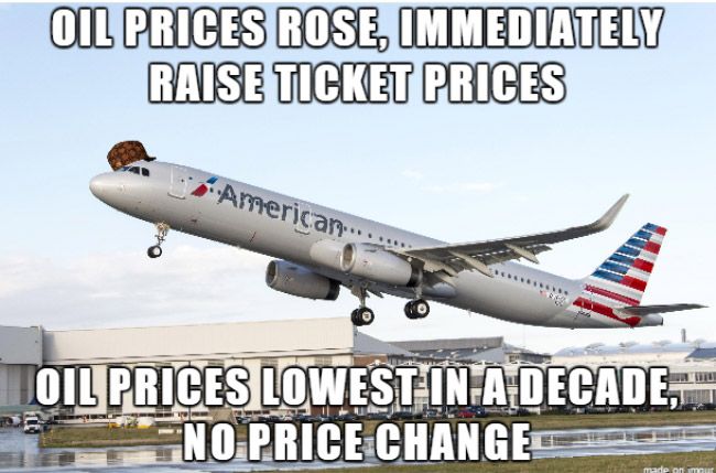 Scumbag airlines.