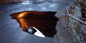 Just another Hawaiian pothole.