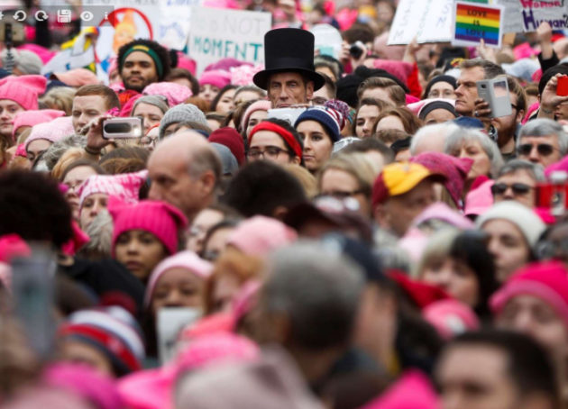 Abraham Lincoln at the Women’s March on Washington