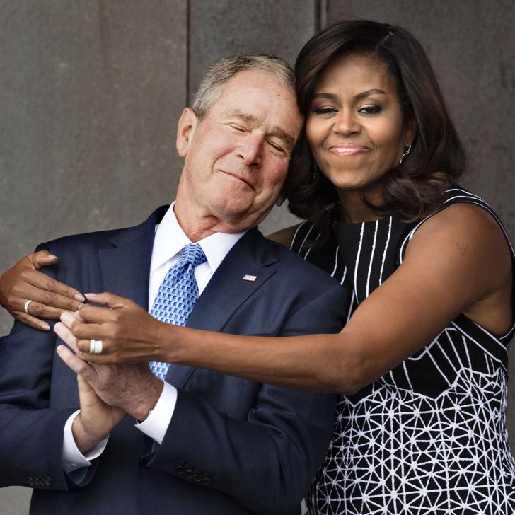 Find someone who loves you like George Bush loves Michelle Obama