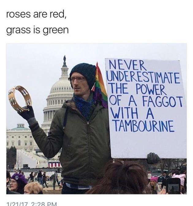 This protester