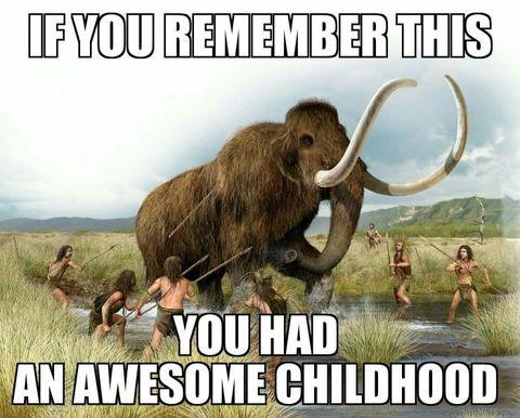 I remember going out with my squad hunting for mammoths... good days