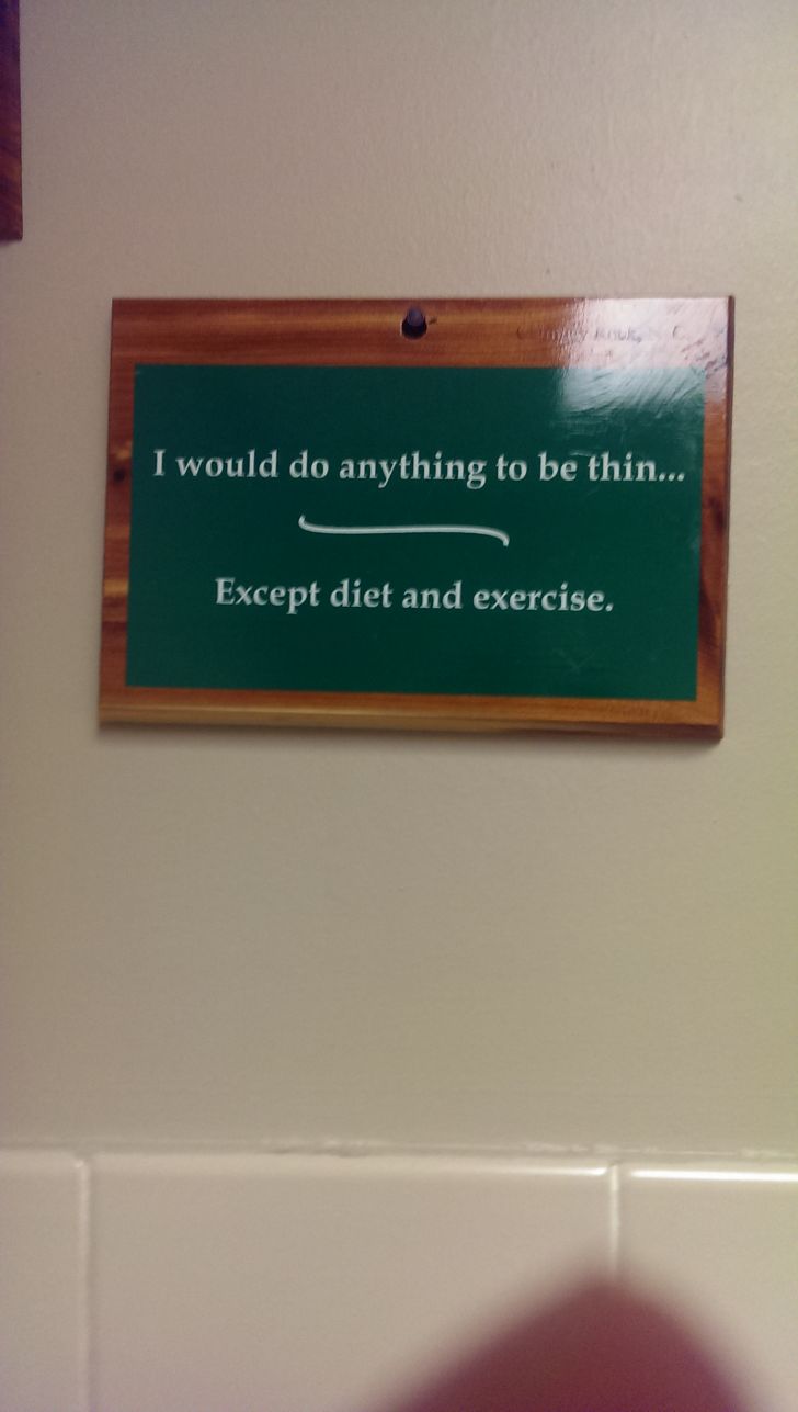 Words of wisdom at the doctors office.