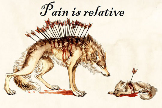 Pain is relative.