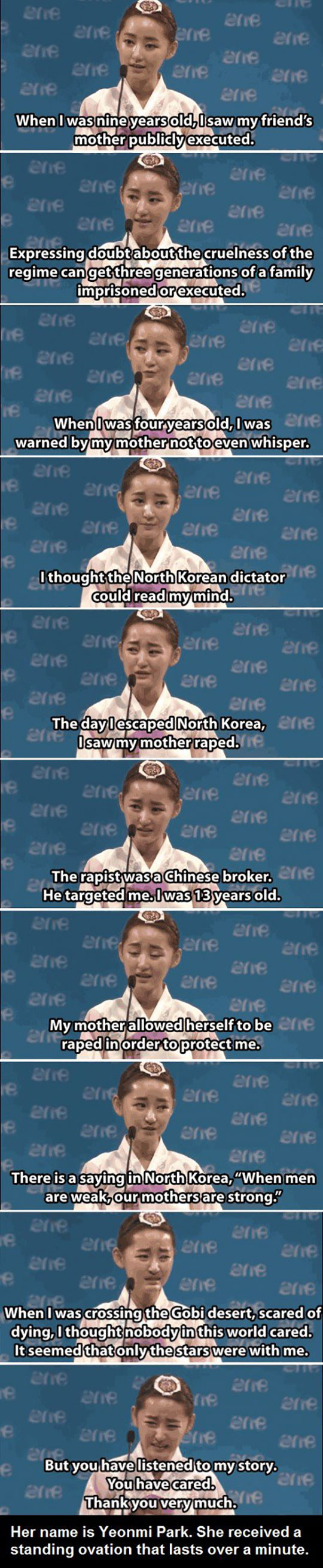 Her name is Yeonmi Park.