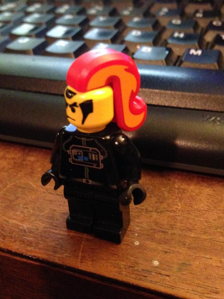 It has come to my attention that Lego unicorn tails also make excellent punk hairdos.