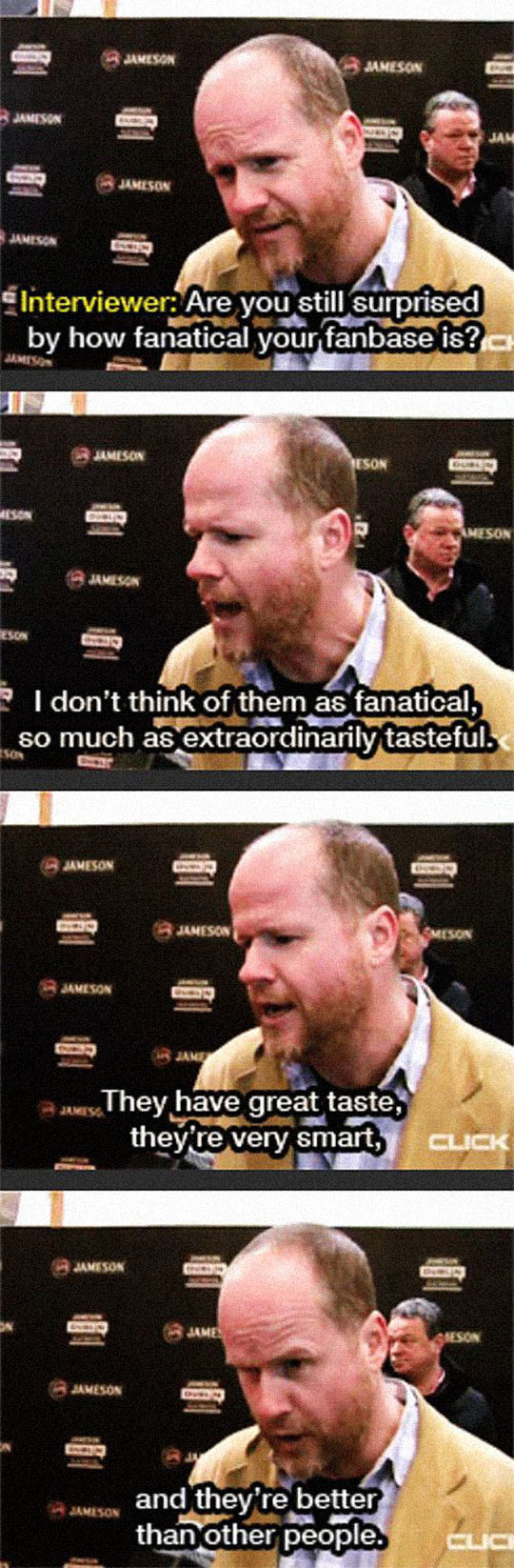 Joss Whedon's Thoughts About His Fans