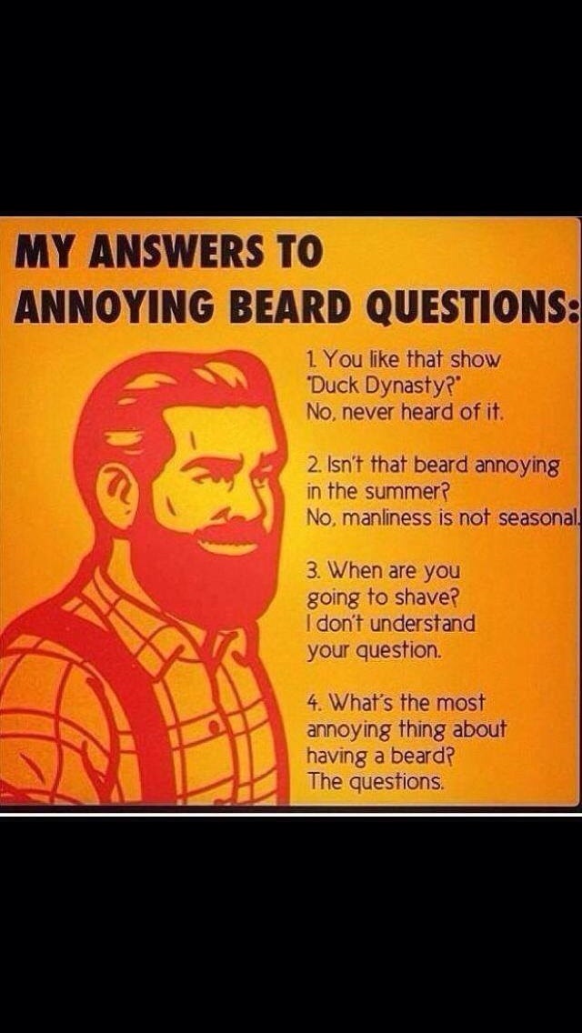 This sums up having a beard well.