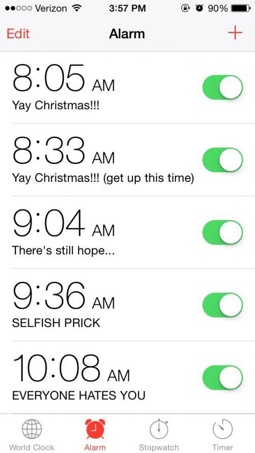 As a 24 year old home for Christmas morning…