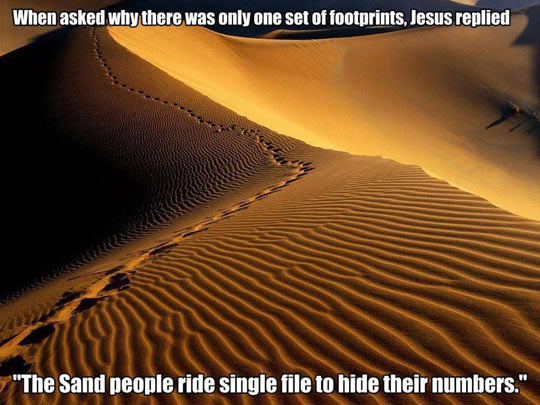 One Set Of Footprints