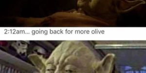 Have one more olive, we must.