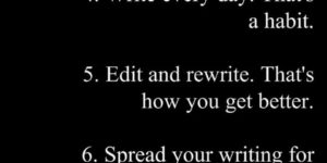 Six steps to becoming a writer.