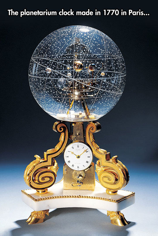 The planetarium clock.