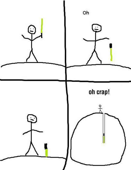 The problem with light sabers.