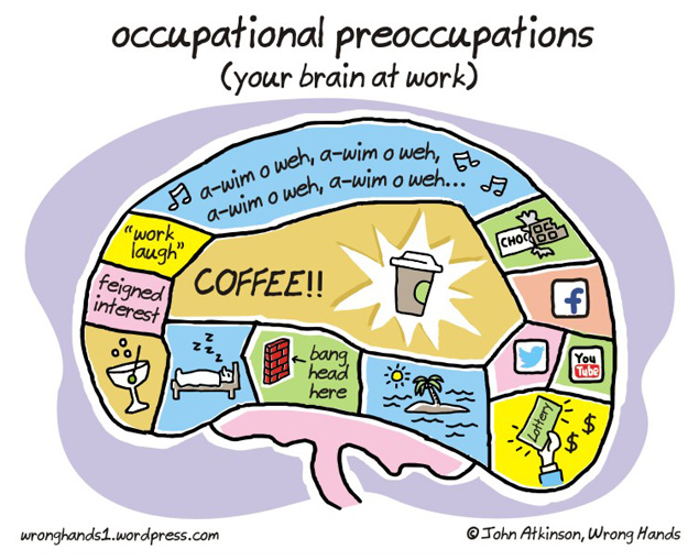Occupational preoccupations.