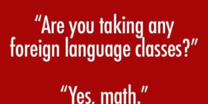 Are you taking any foreign language classes?
