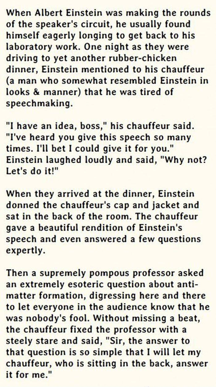 Einstein's chauffeur