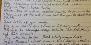 Here is the one index card with all the financial advice you’ll ever need by Kevin Pollack