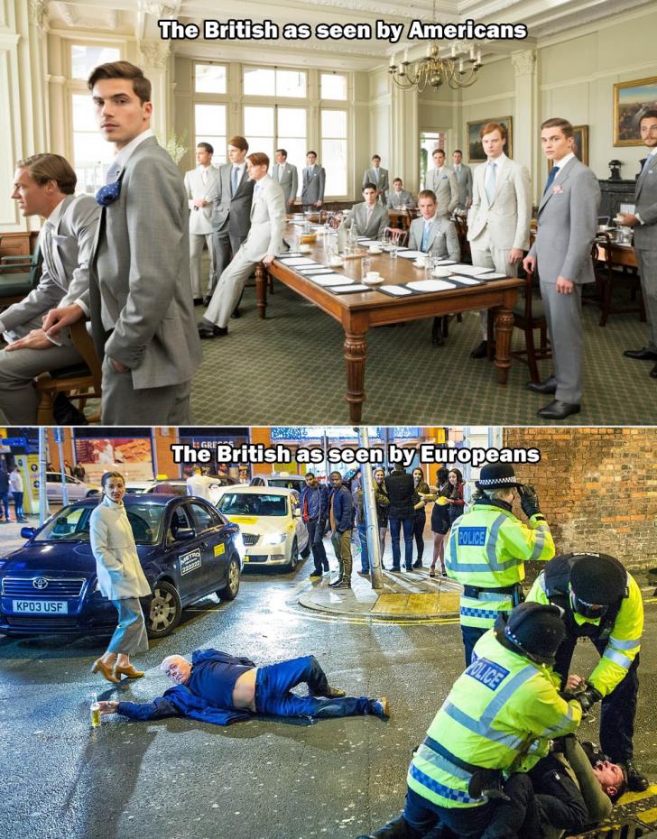 The British:Expectation vs reality