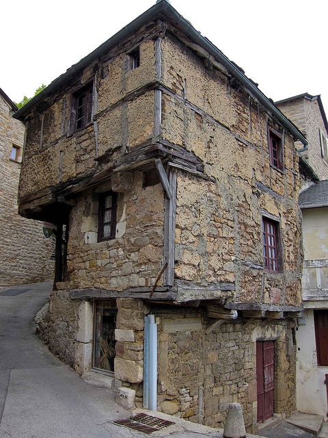 This is what the oldest house in Aveyron, France looks like. It was built some time in the 13th Century.