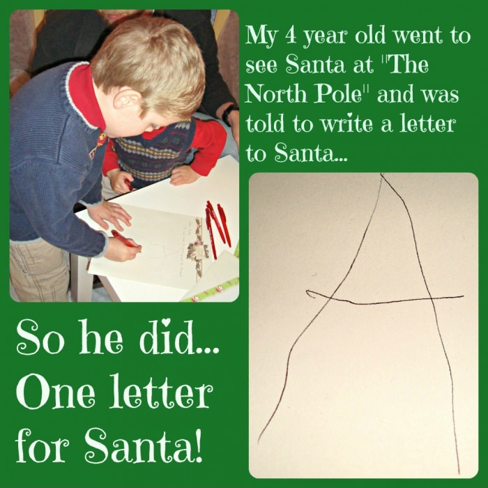 A letter to Santa.