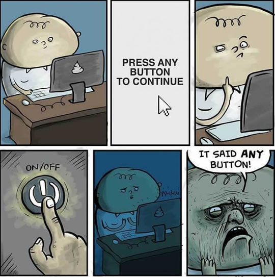 Press any button.