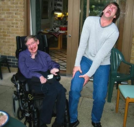 When Stephen Hawking met Jim Carey