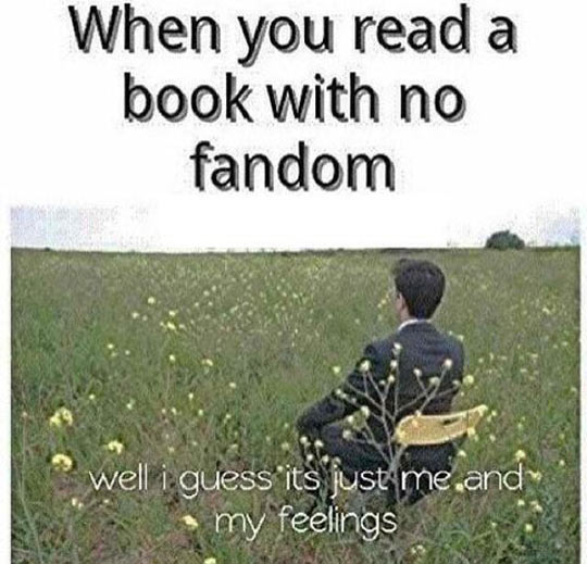 Reading a book with no fandom