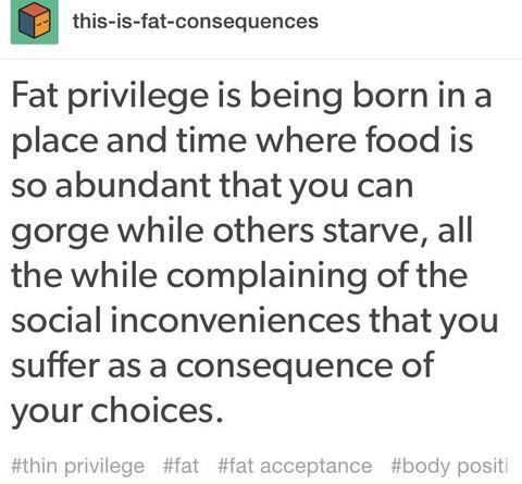 Fat privilege