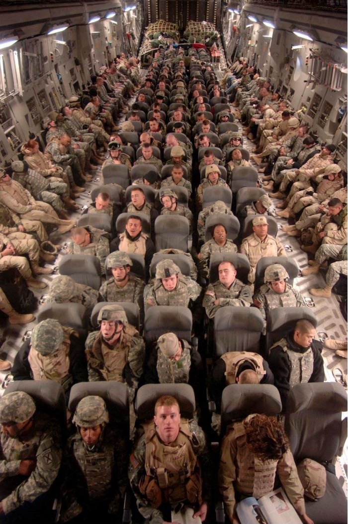 Soldiers going home.