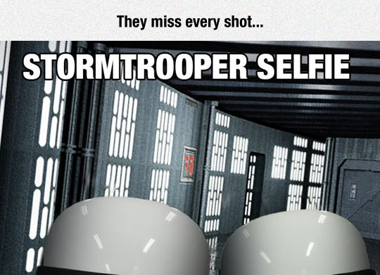 Stormtrooper #selfie 