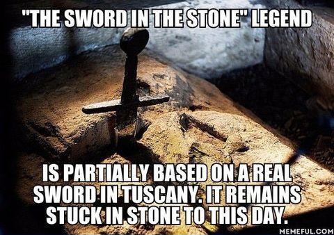 It's called The Galgano Sword