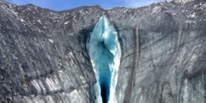 Global warming makes glacier really hot and wet