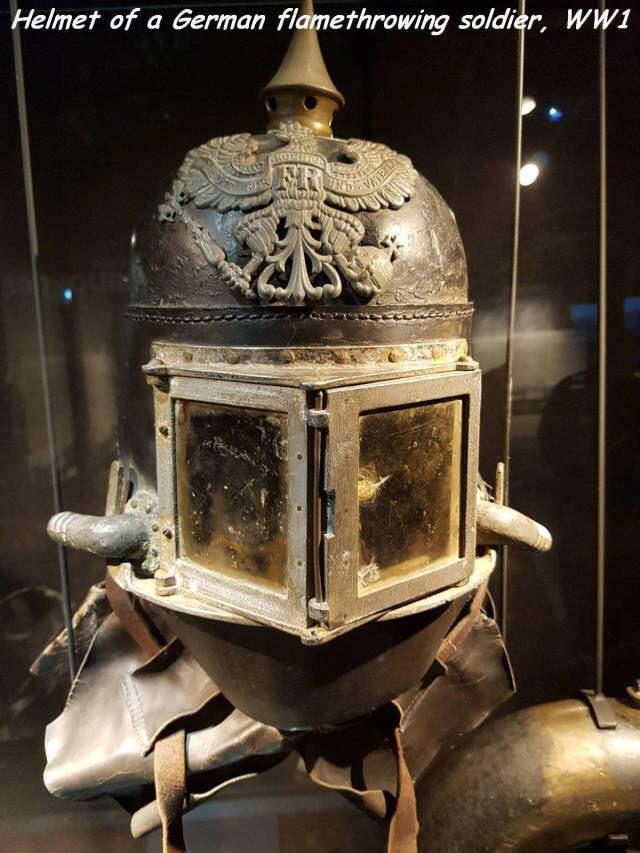 WW1 flammenwerfersoldatenhelm