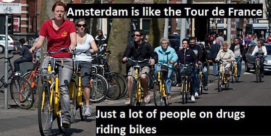 Amsterdam is like Tour de France...