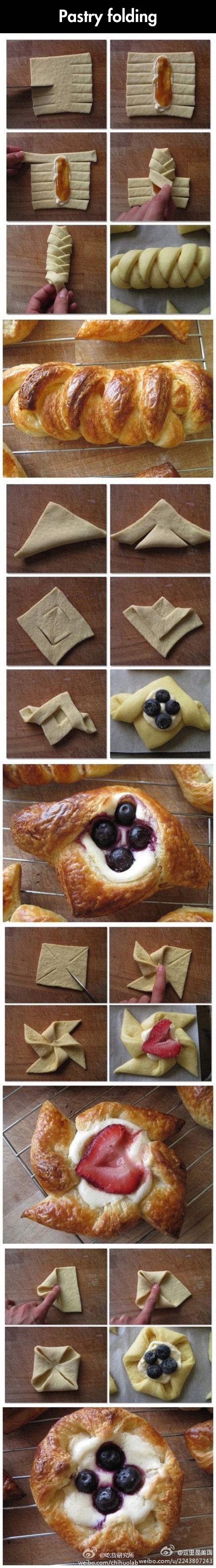 Pastry folding.