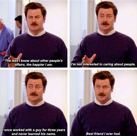 Ron Swanson gets me